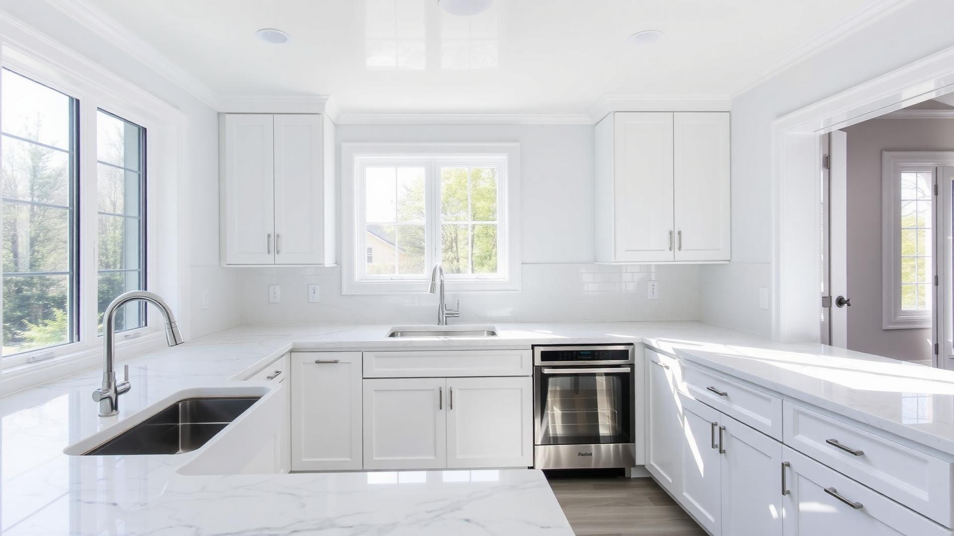 A freshly cleaned kitchen in a Marshfield home